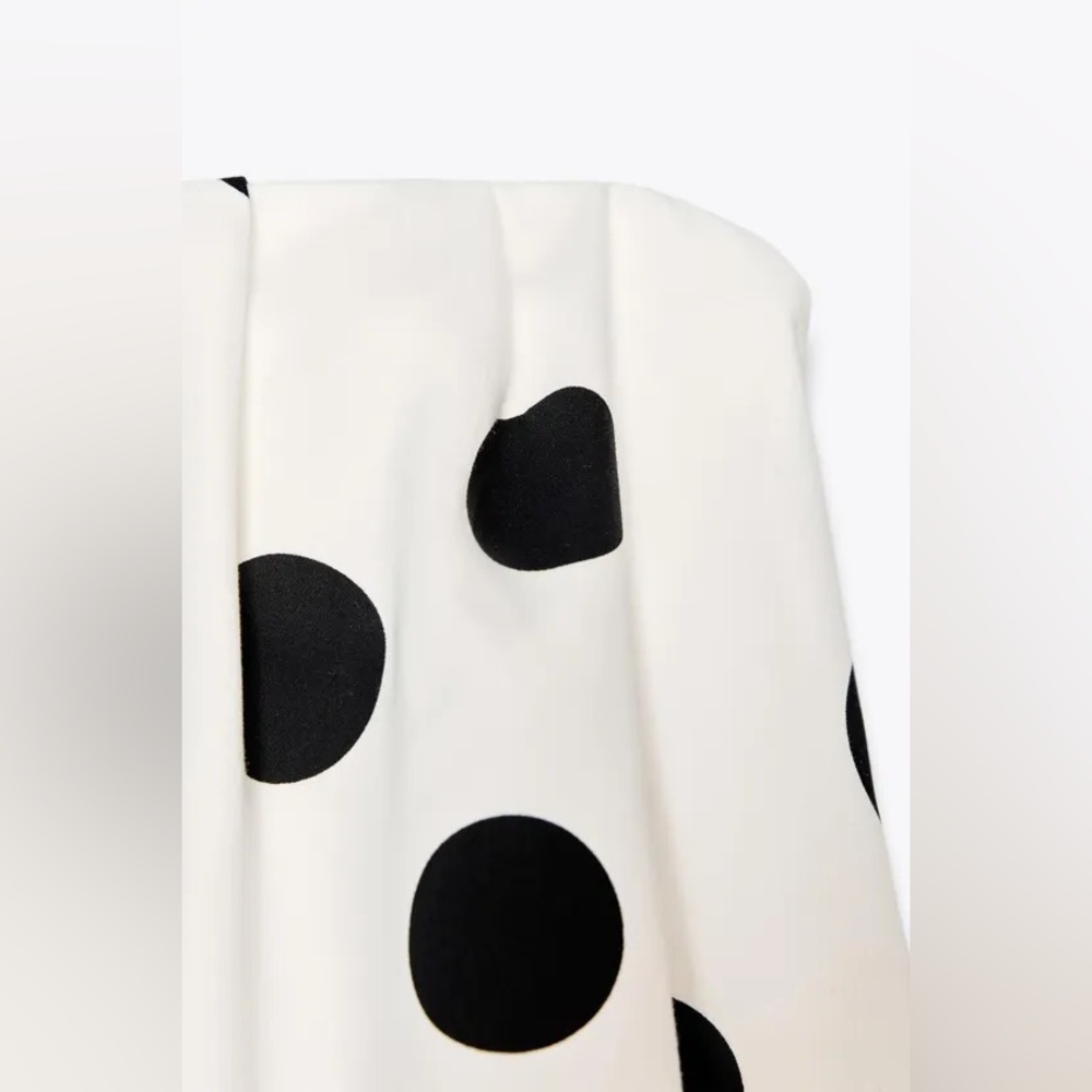 Zara Polka Dot Strapless mini Dress - Picture 10 of 12